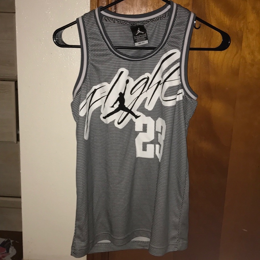 New boys 12-13 yrs Jordan Flight Jersey Dri-Fit Lg